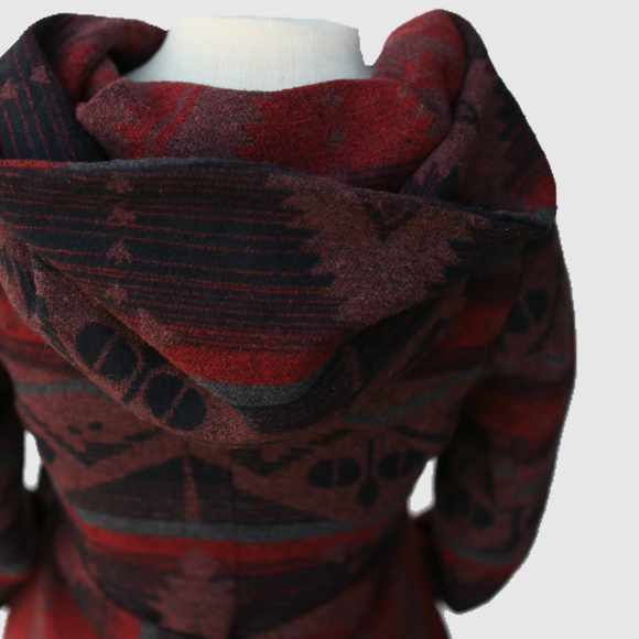 Coffee Shop Geo Hooded Jacket (Little Girls) - Picture 2 of 4